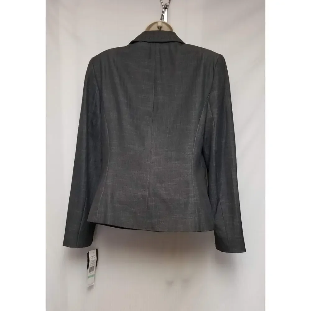 NWT Signature By Larry Levine Suit Jacket Color Heather Gray Size 8 - Picture 6 of 12